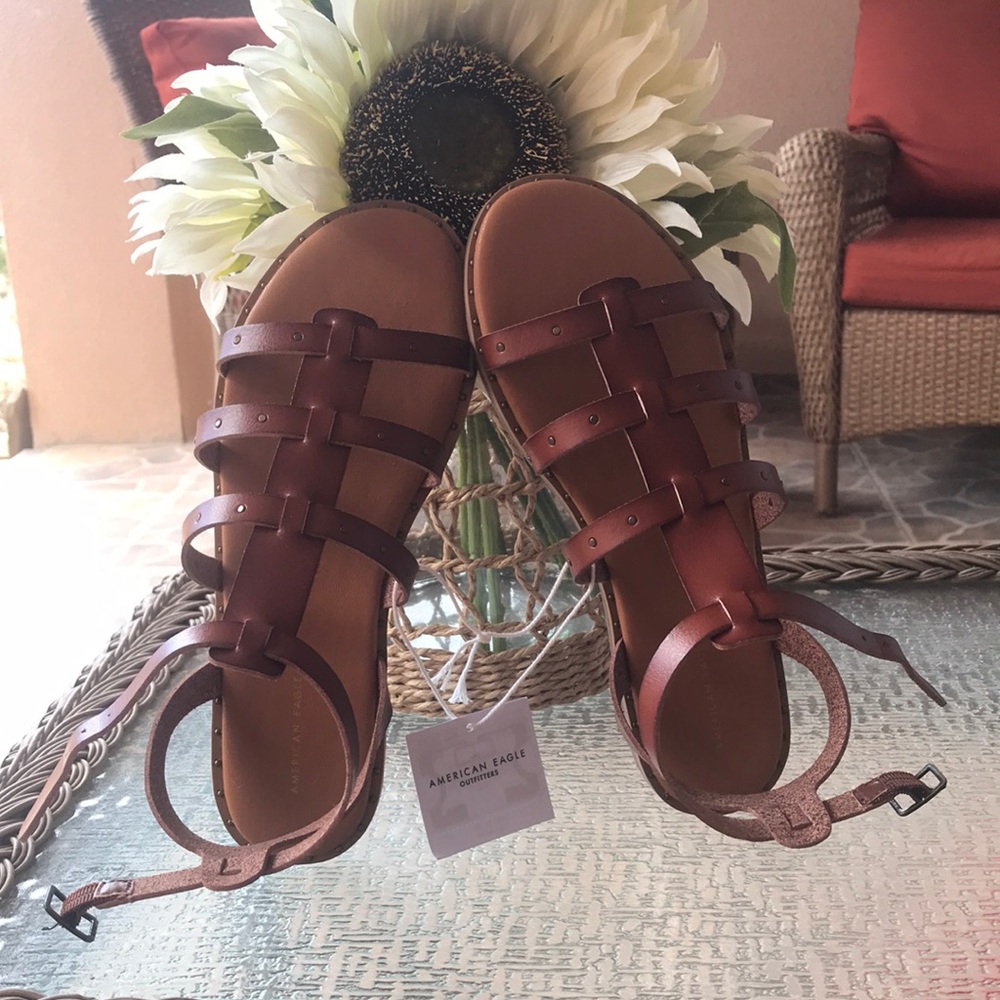 American Eagle Outfitters Brown Gladiator Sandals
